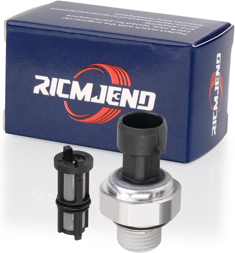 Ricmjend 12677836 Engine Oil Pressure Sensor/Switch/Sending Unit with Screen Filter D1846A for Chevrolet Chevy Silverado GMC Sierra Buick Lacrosse Cadillac Escalade 2003-2008 4.8L/5.3L/6.0L/6.2L - Image 2